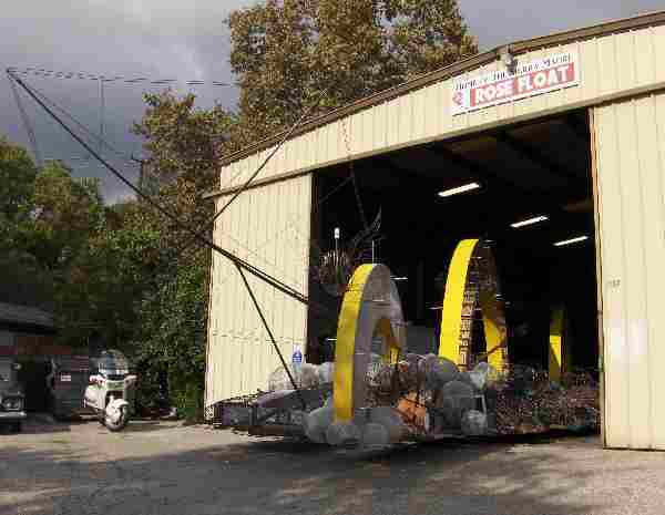 Sierra Madre float drives out of the barn